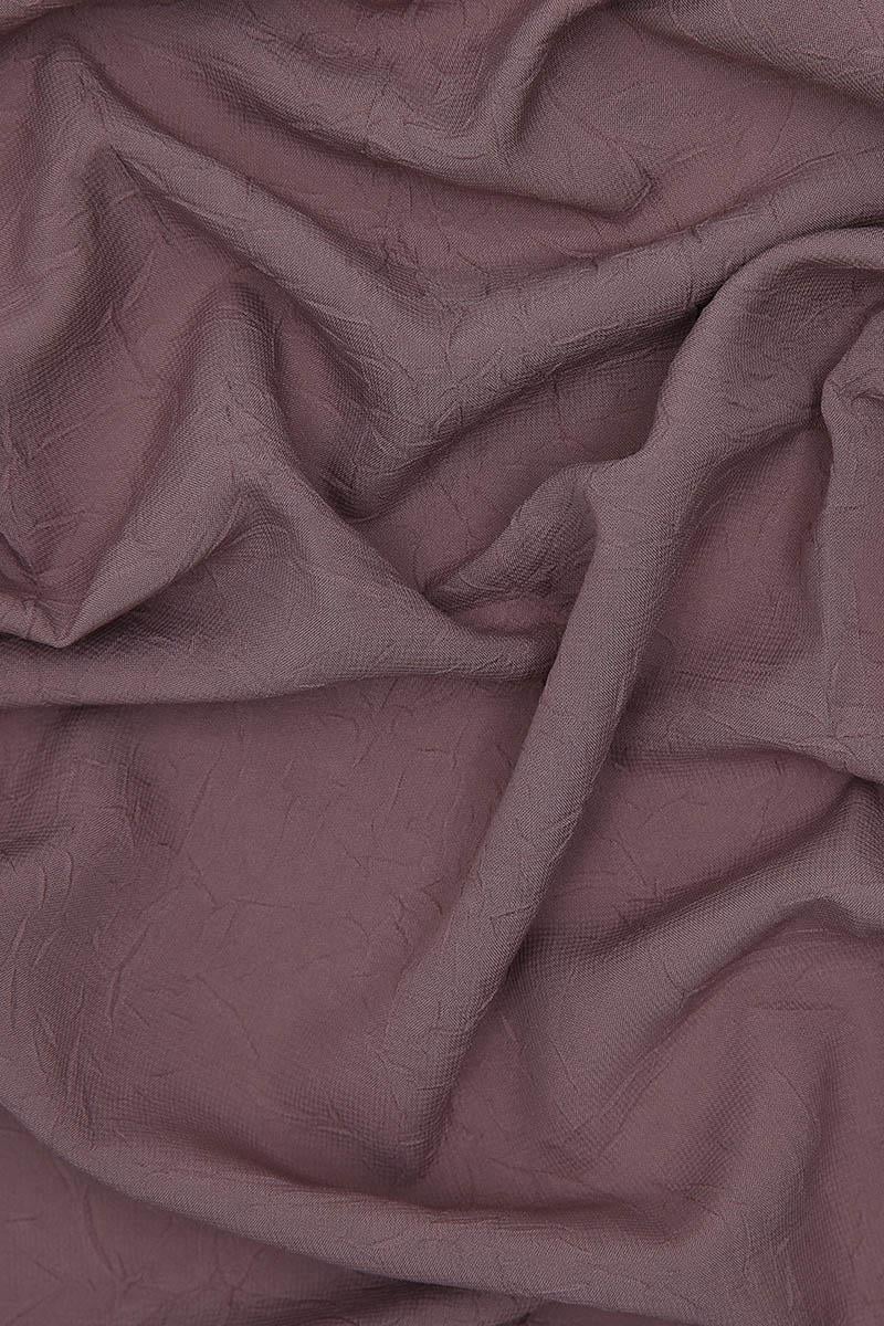Fivescarf Koyu Leylak Kraş Krep Şal