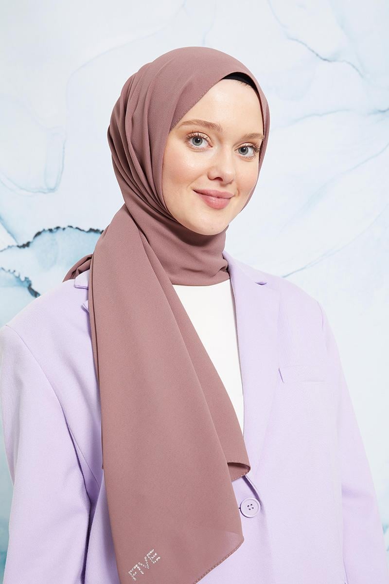 Fivescarf Koyu Leylak Otto Şal