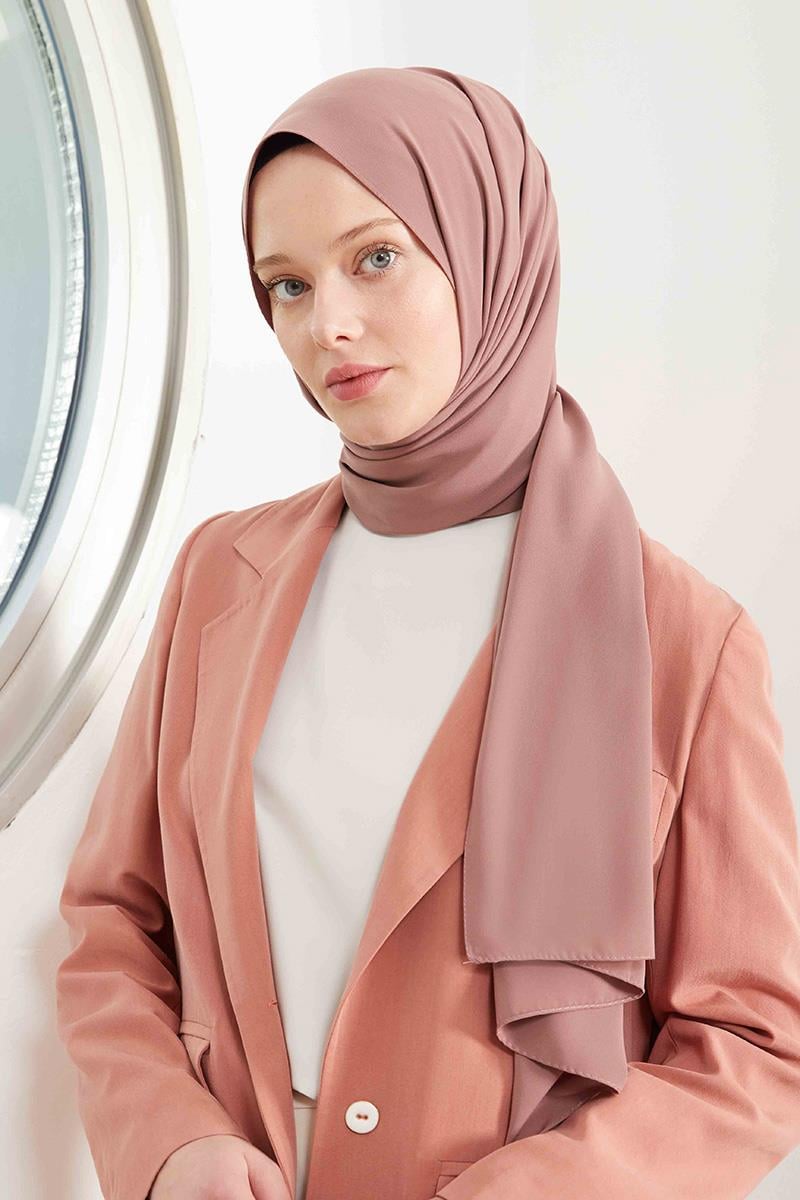 Fivescarf Koyu Pembe Medine İpeği Şal