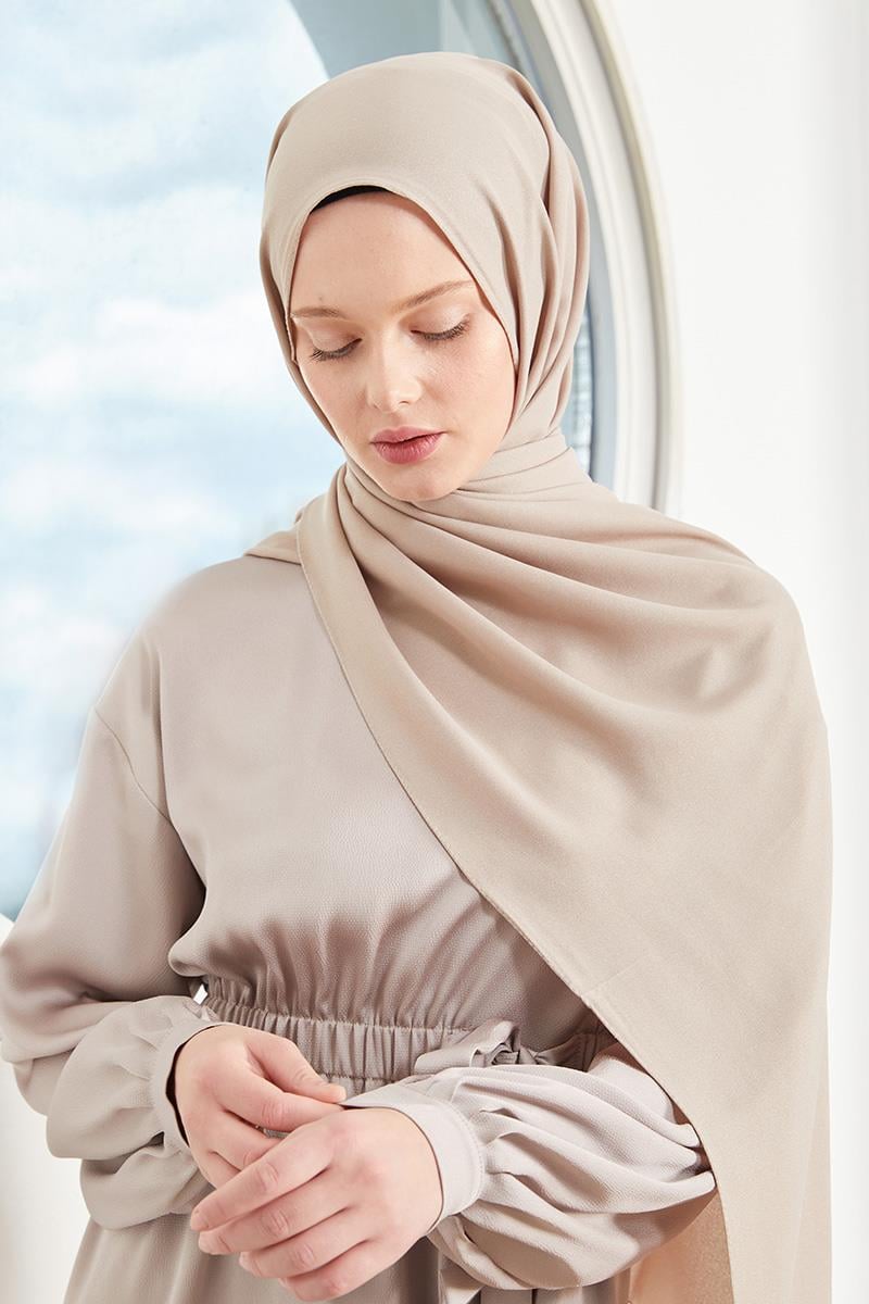 Fivescarf Koyu Vizon Simli Otto Abiye Şal