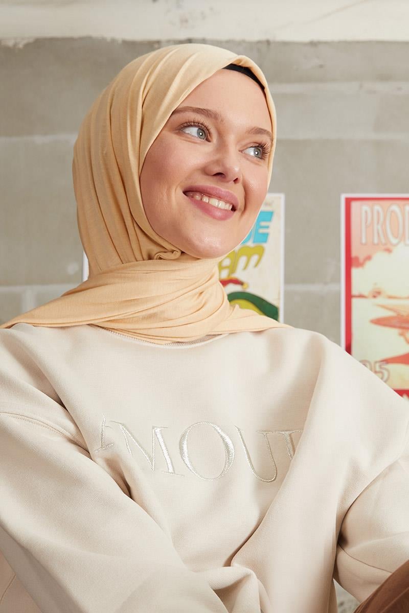 Fivescarf Krem Five Penye Şal