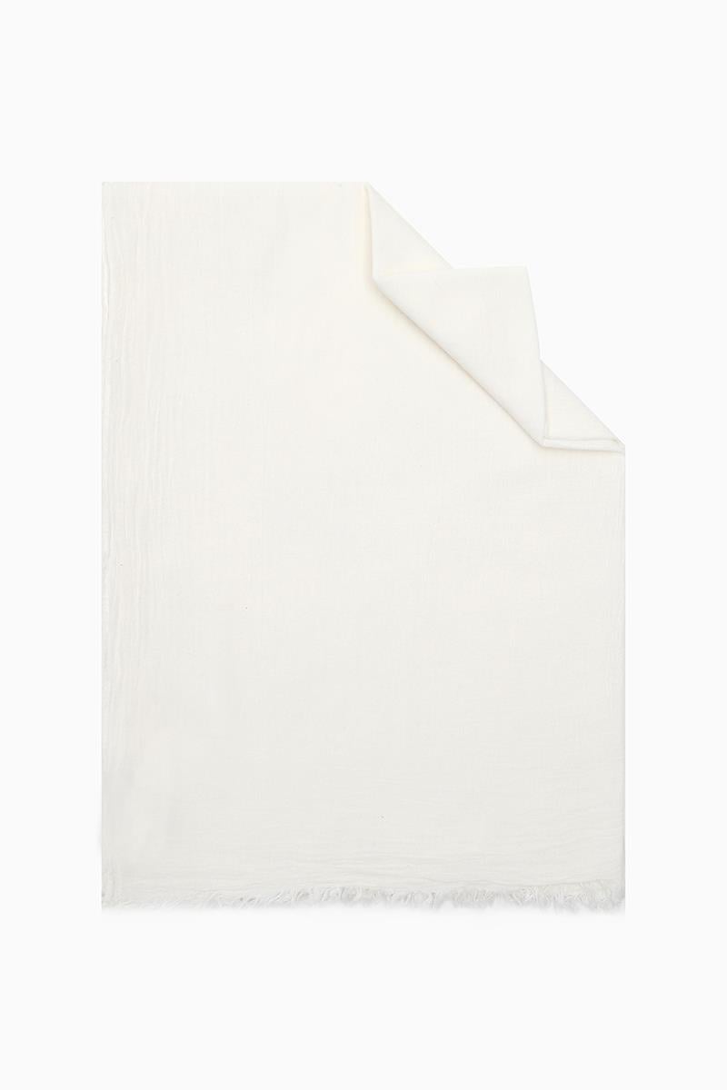 Fivescarf Krem Naturel Pamuk Şal