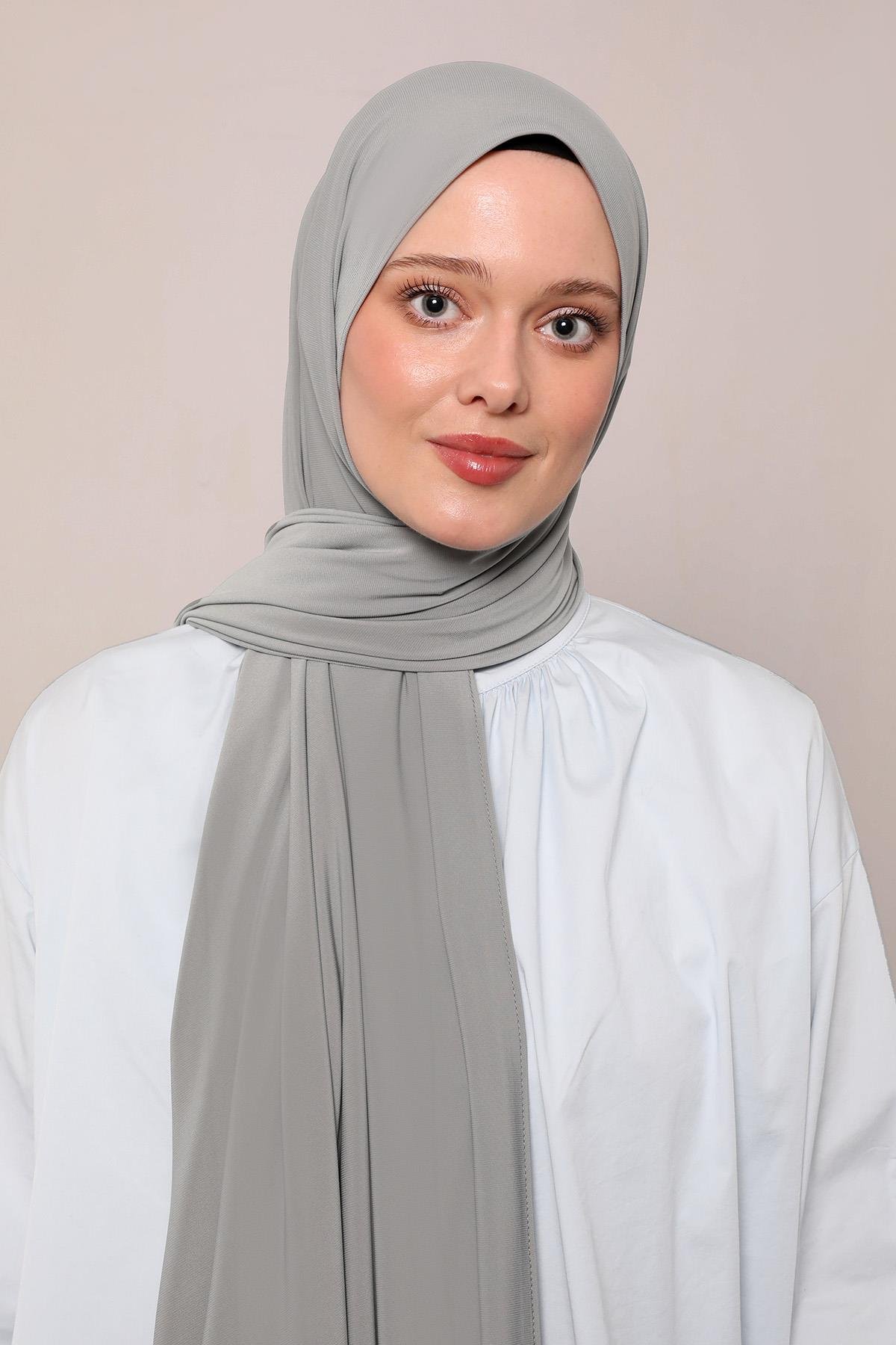 Fivescarf Küf Yeşili Düz Premium Jersey Şal