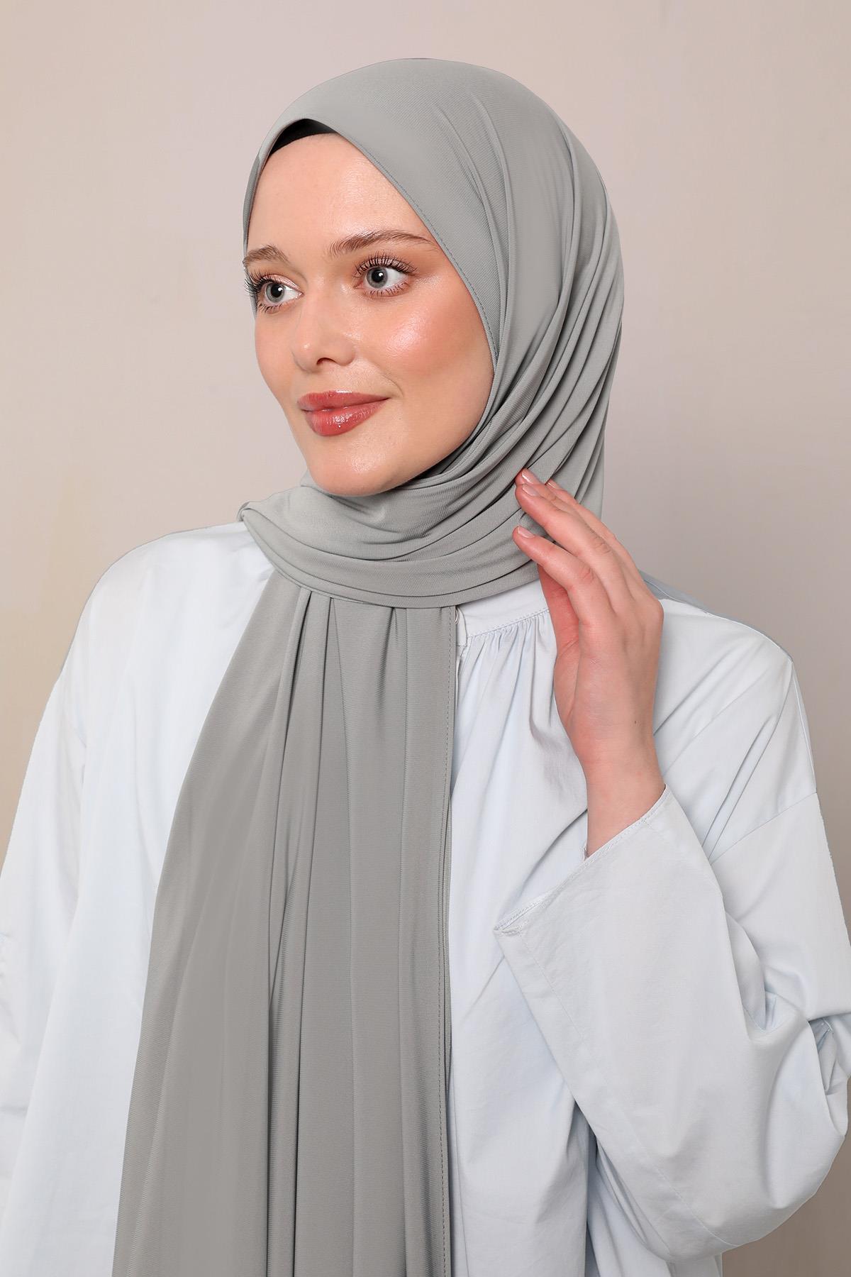 Fivescarf Küf Yeşili Düz Premium Jersey Şal