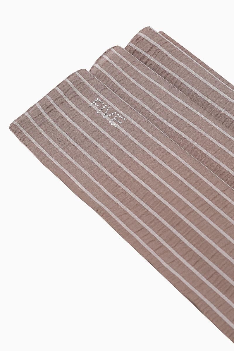 Fivescarf Kum Çizgili Harmoni Şal