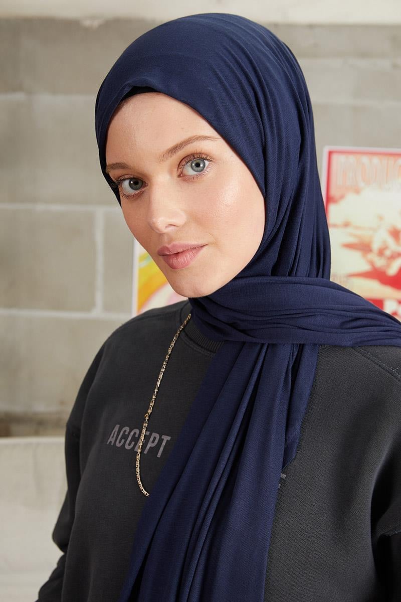 Fivescarf Lacivert Five Penye Şal