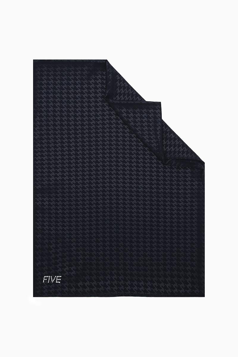 Fivescarf Lacivert Kazayağı Desen Mood Medine İpeği Şal