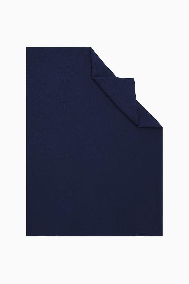 Fivescarf Lacivert Kraş Krep Şal
