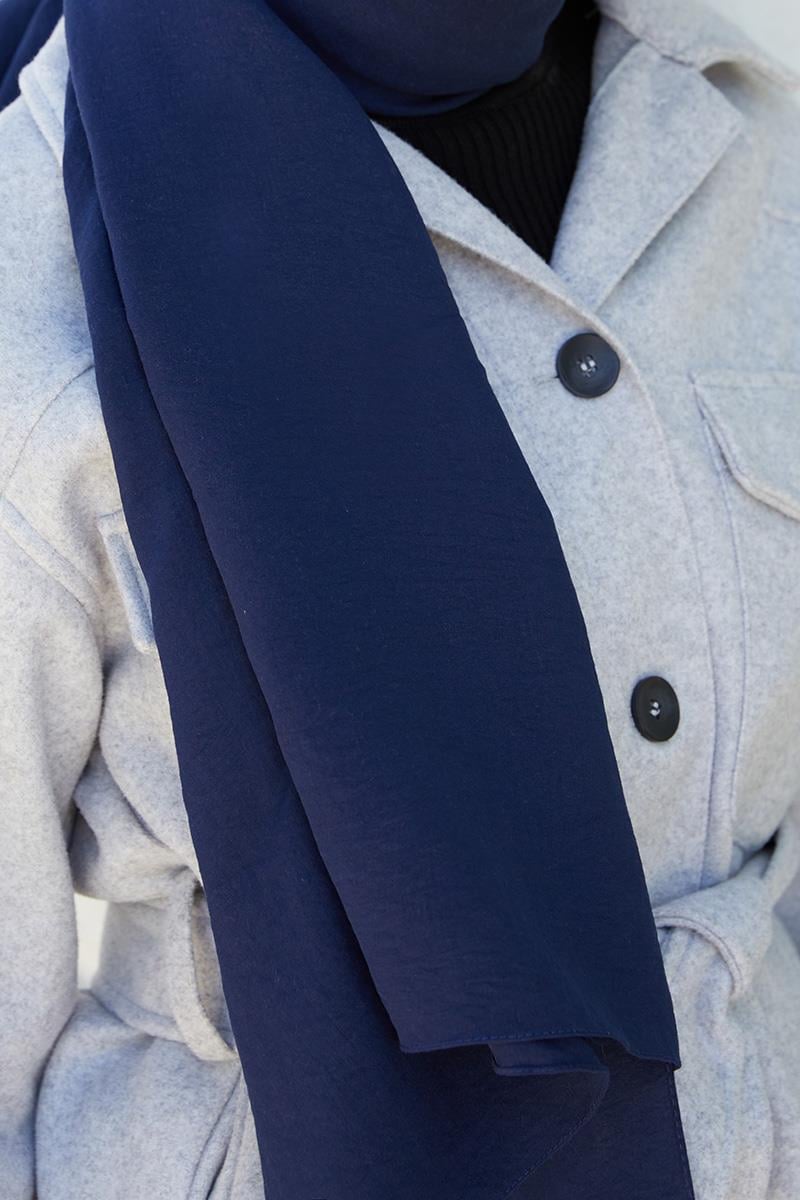 Fivescarf Lacivert Pamuk Cazz Şal