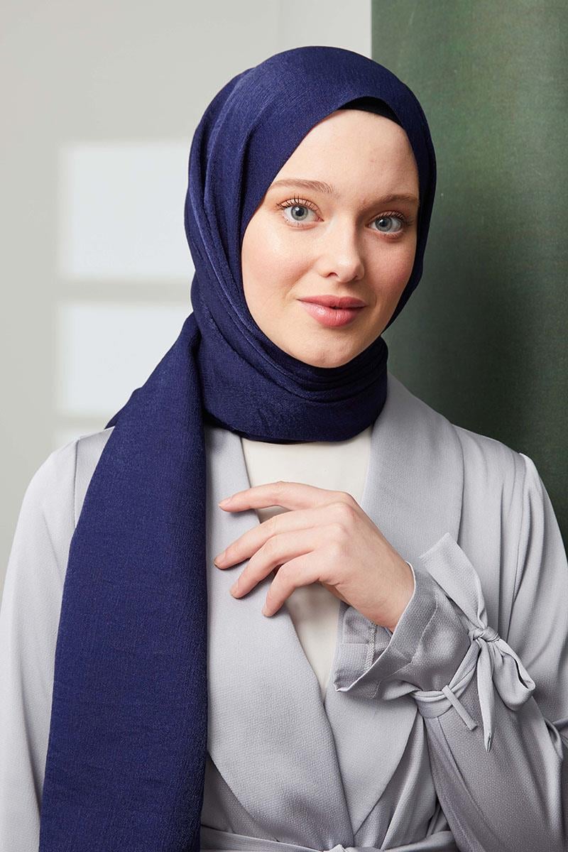 Fivescarf Lacivert Pırıltı Şal