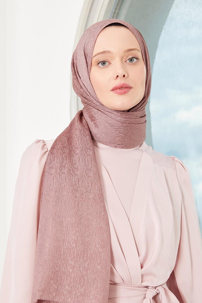 Fivescarf Leylak Elmas Abiye Şal