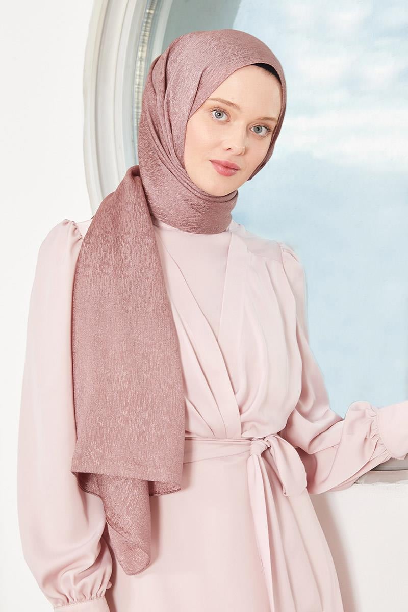 Fivescarf Leylak Elmas Abiye Şal