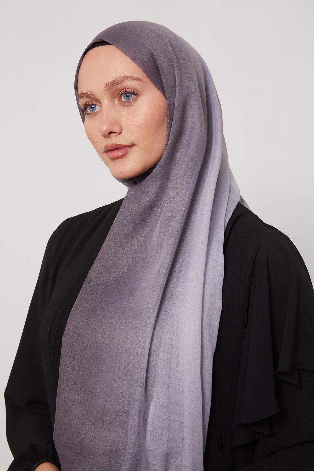 Fivescarf Lila Geçişli Comfort Şal