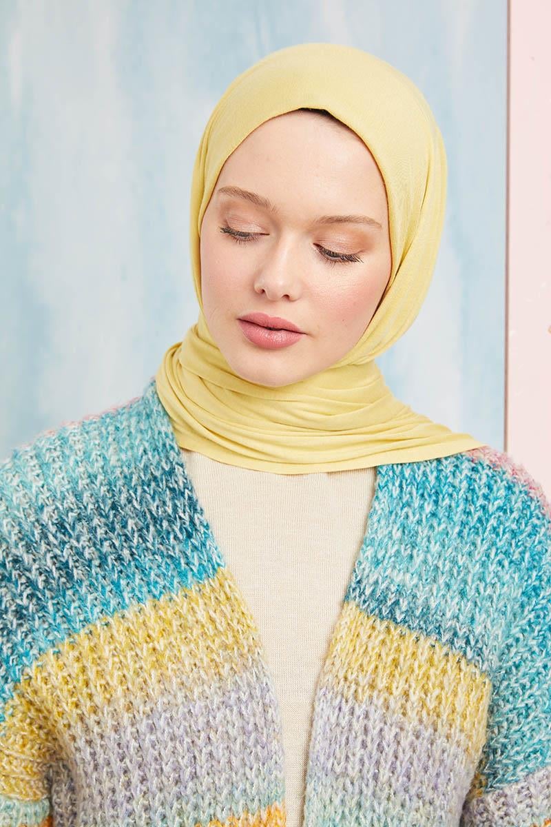 Fivescarf Lime Five Penye Şal