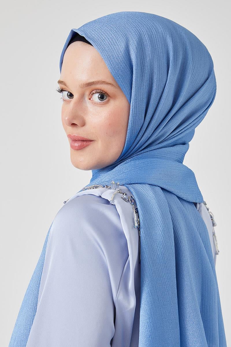 Fivescarf Mavi Crystal Şal