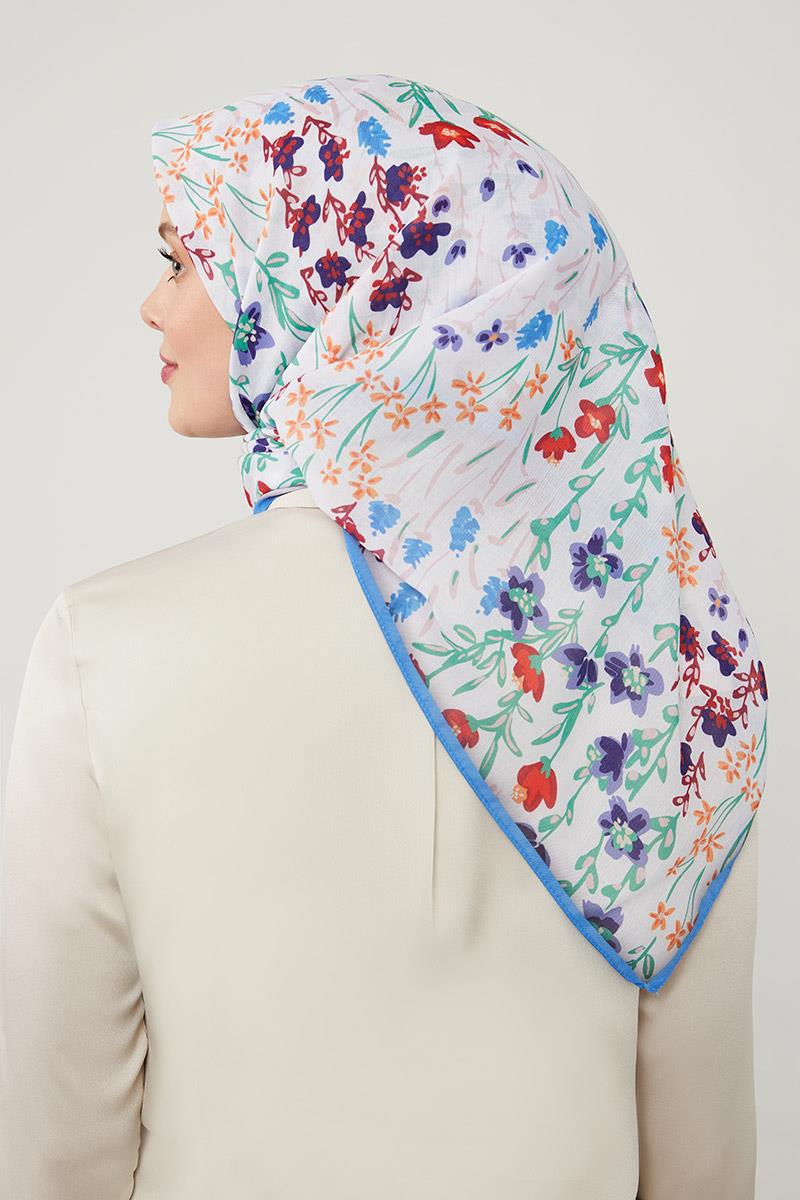 Fivescarf Mavi Soft Cotton Eşarp