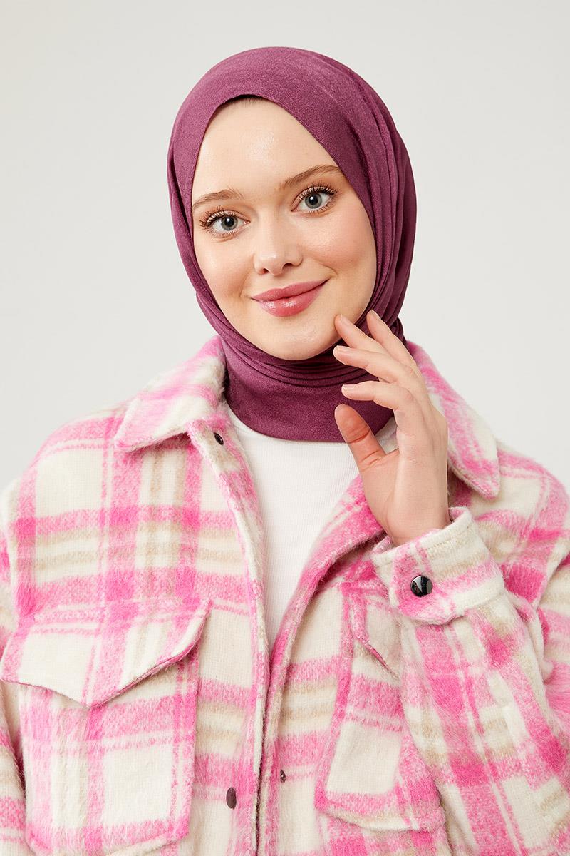 Fivescarf Menekşe Jakarlı Elegance Şal