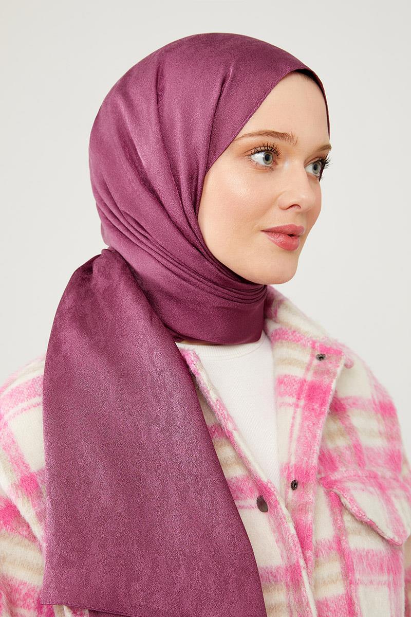 Fivescarf Menekşe Jakarlı Elegance Şal