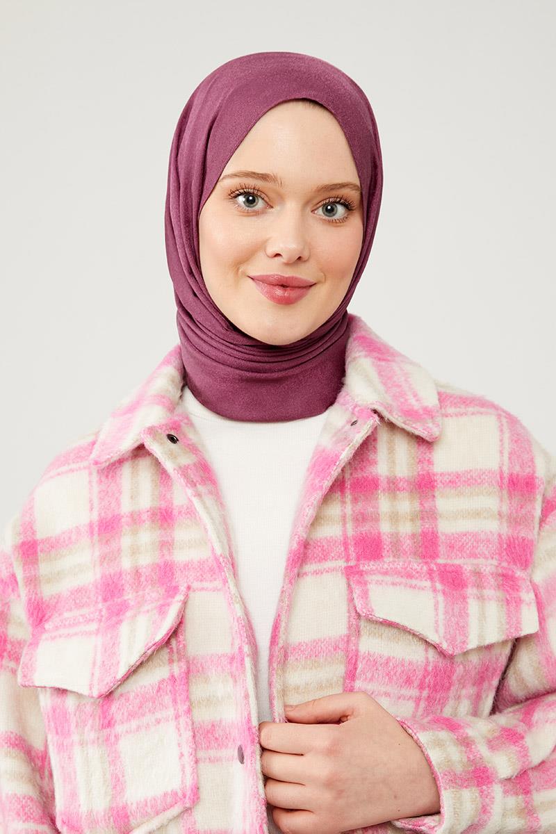Fivescarf Menekşe Jakarlı Elegance Şal