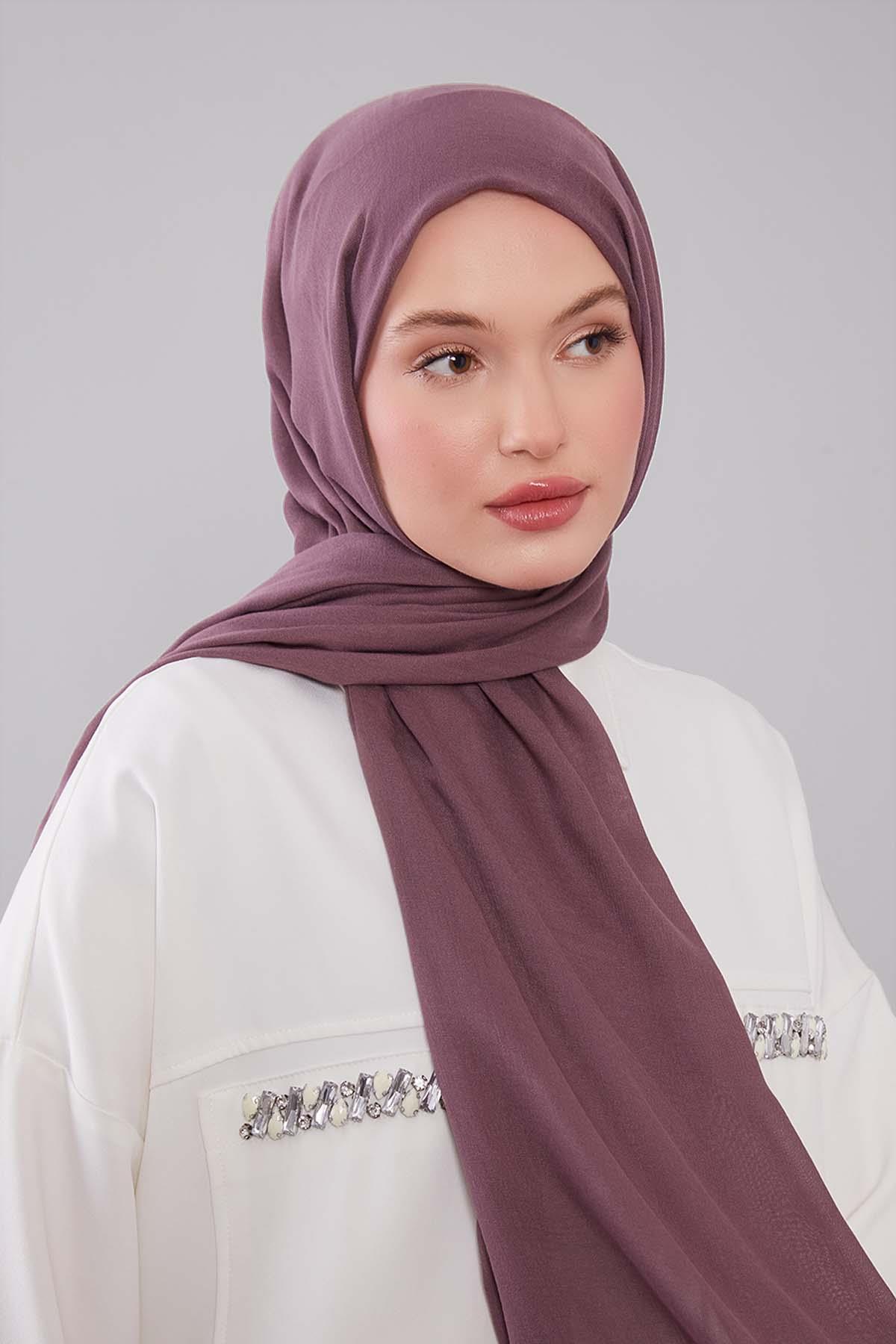 Fivescarf Menekşe Viskon Modal Düz Şal