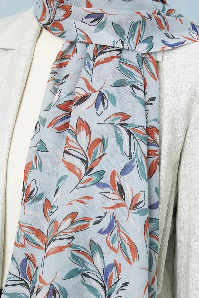 Fivescarf Mint Yeşili Desenli Cotton Şal