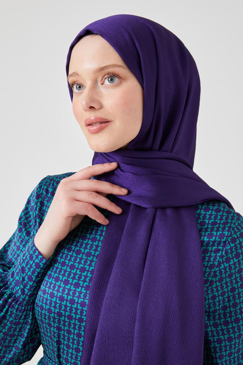 Fivescarf Mor Crystal Şal