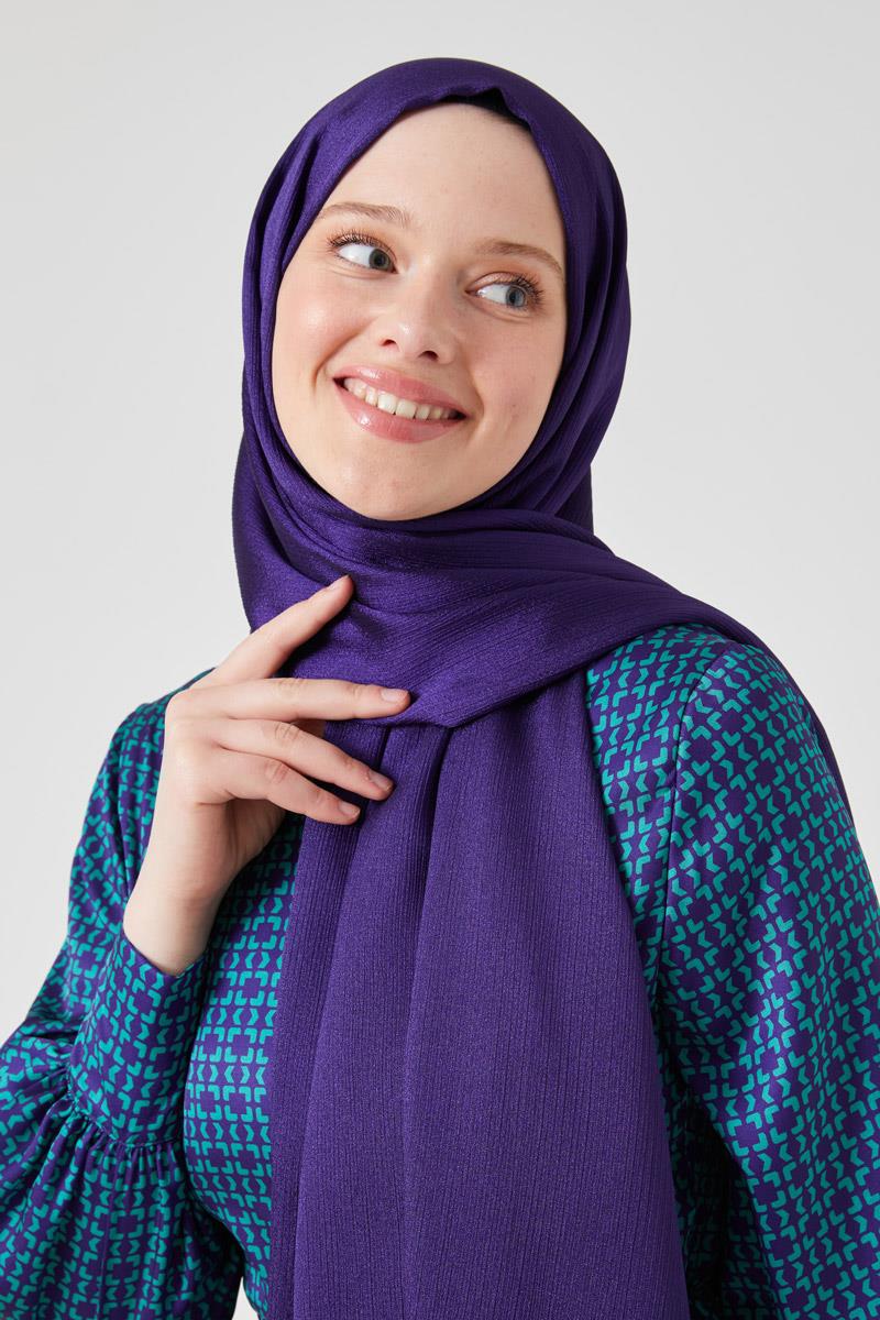 Fivescarf Mor Crystal Şal
