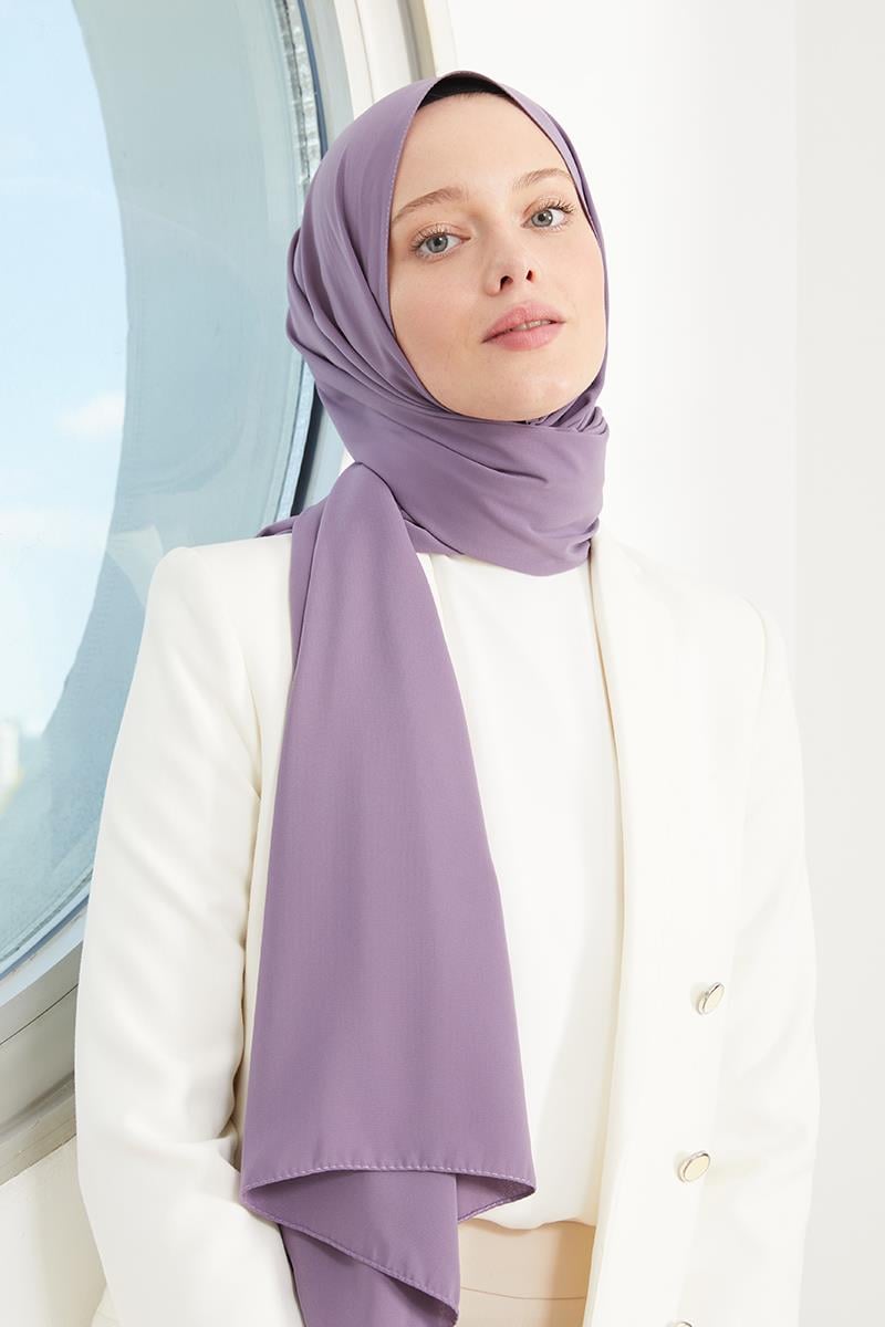 Fivescarf Mor Medine İpeği Şal
