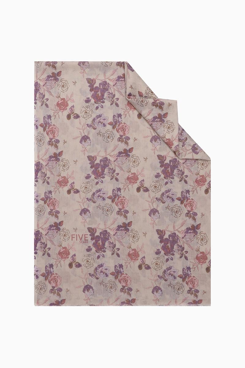 Fivescarf Mor Relax Rose Şal
