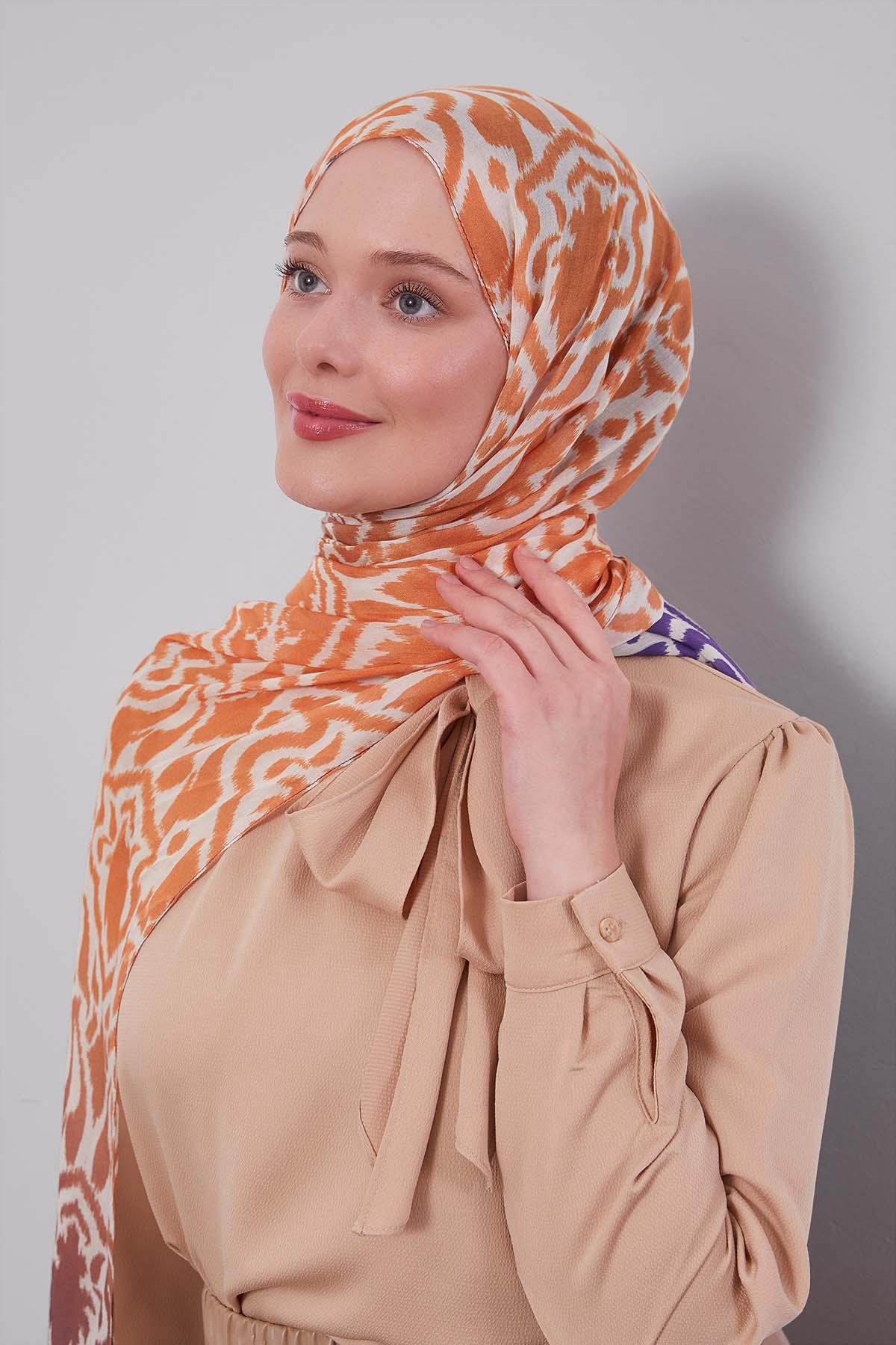 Fivescarf Mor Renk Geçişli Vivian Şal