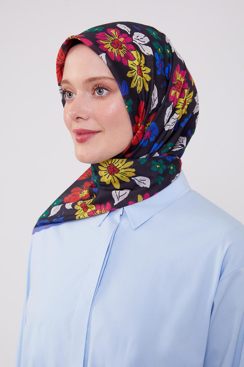 Fivescarf Mor Soft Cotton Eşarp