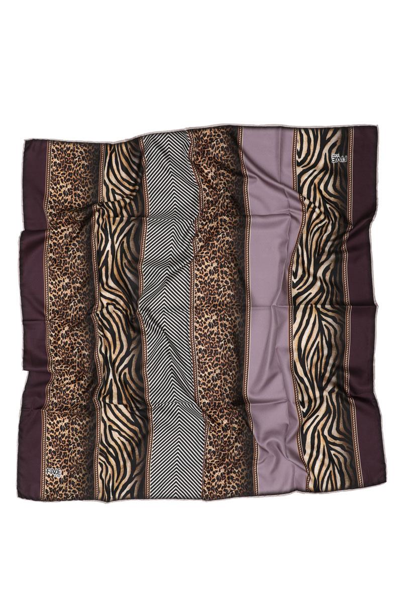 Fivescarf Mor Twill Digital Eşarp