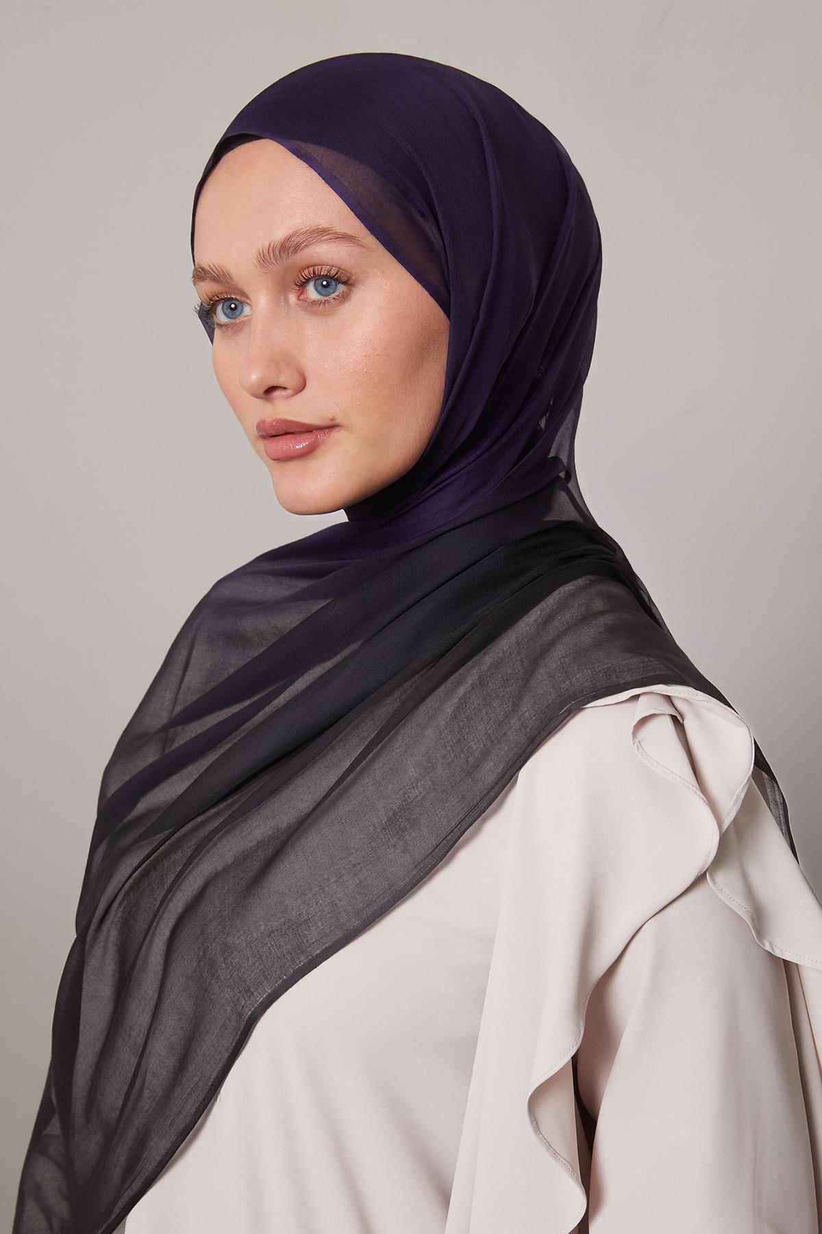 Fivescarf Morcivert Geçişli Comfort Şal