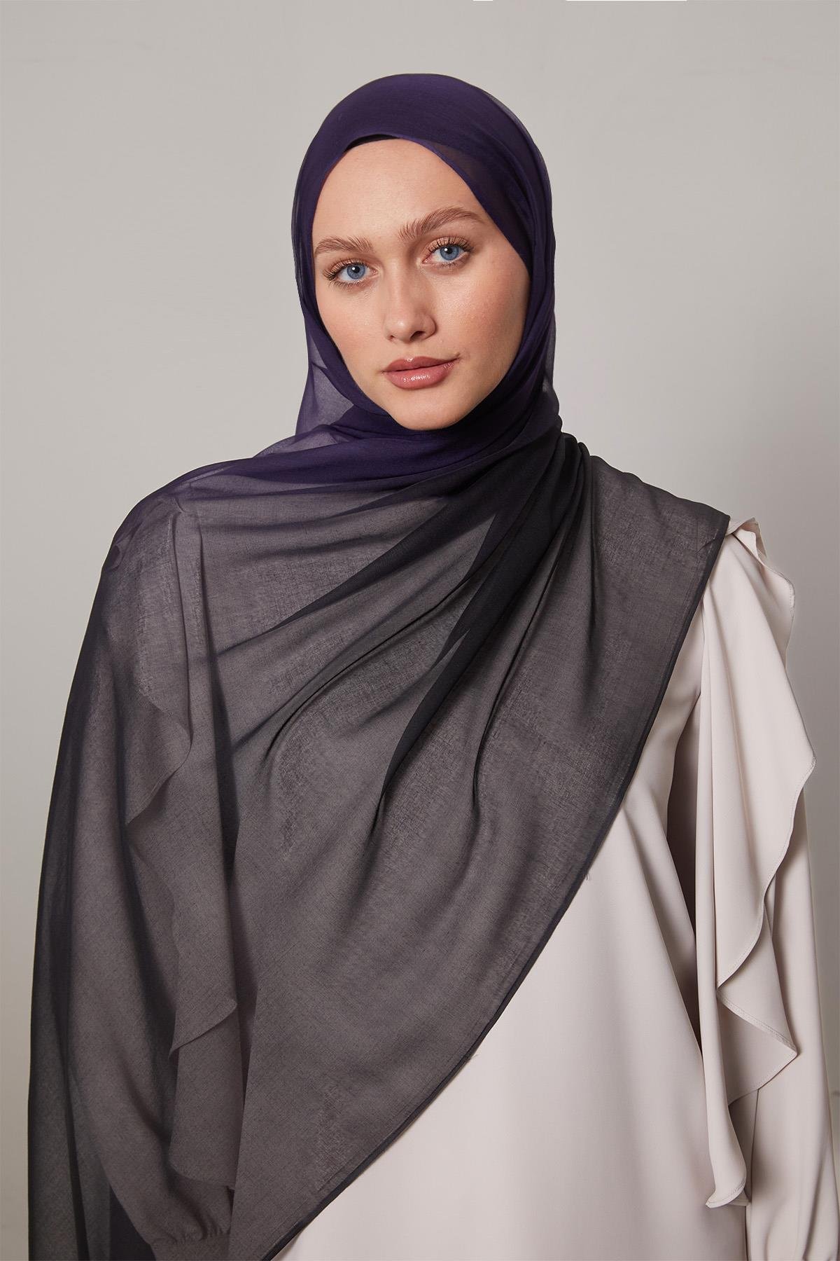 Fivescarf Morcivert Geçişli Comfort Şal