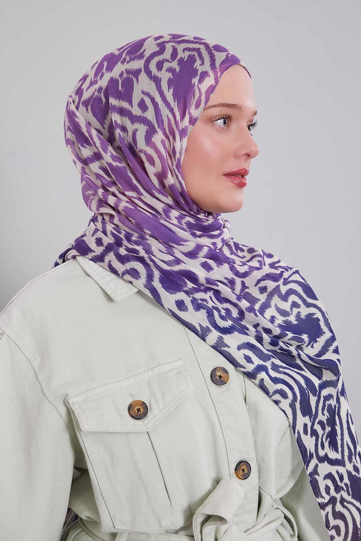 Fivescarf Morcivert Renk Geçişli Vivian Şal