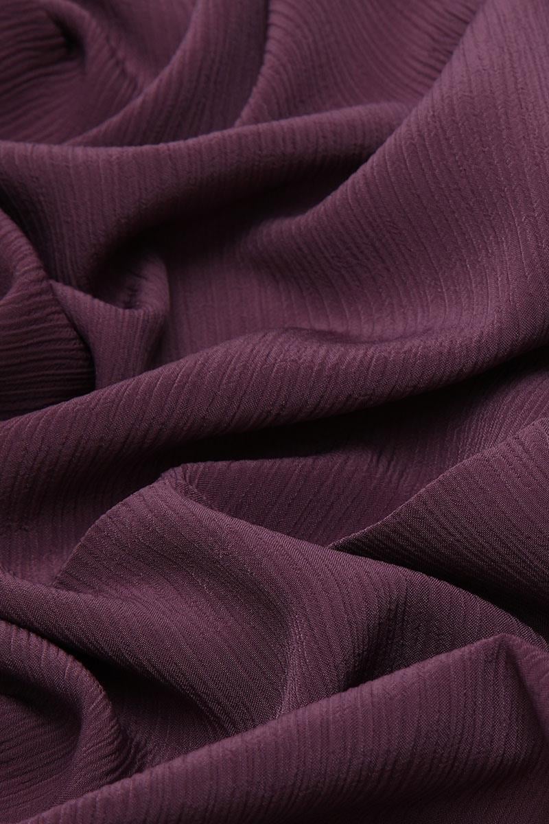 Fivescarf Mürdüm Krinkıl Şal