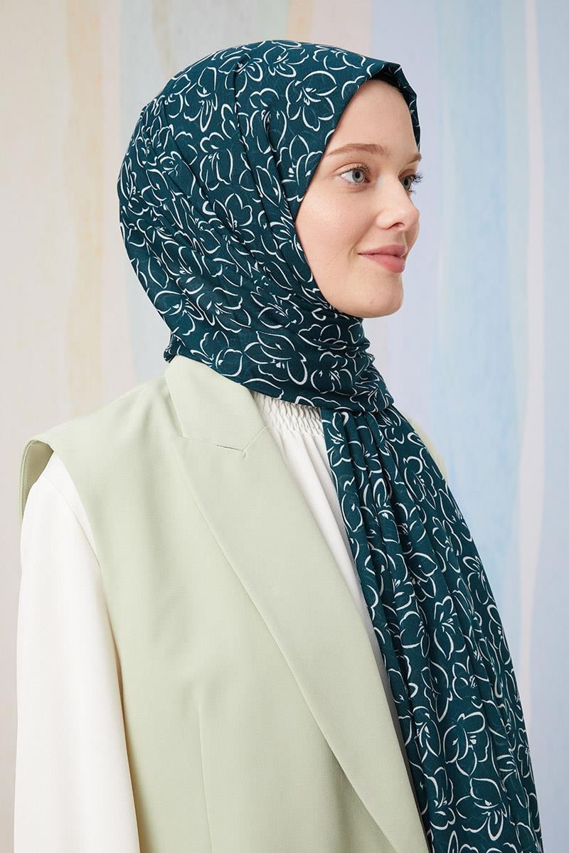 Fivescarf Nefti Desenli Cotton Şal