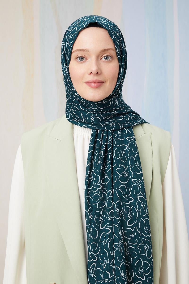 Fivescarf Nefti Desenli Cotton Şal