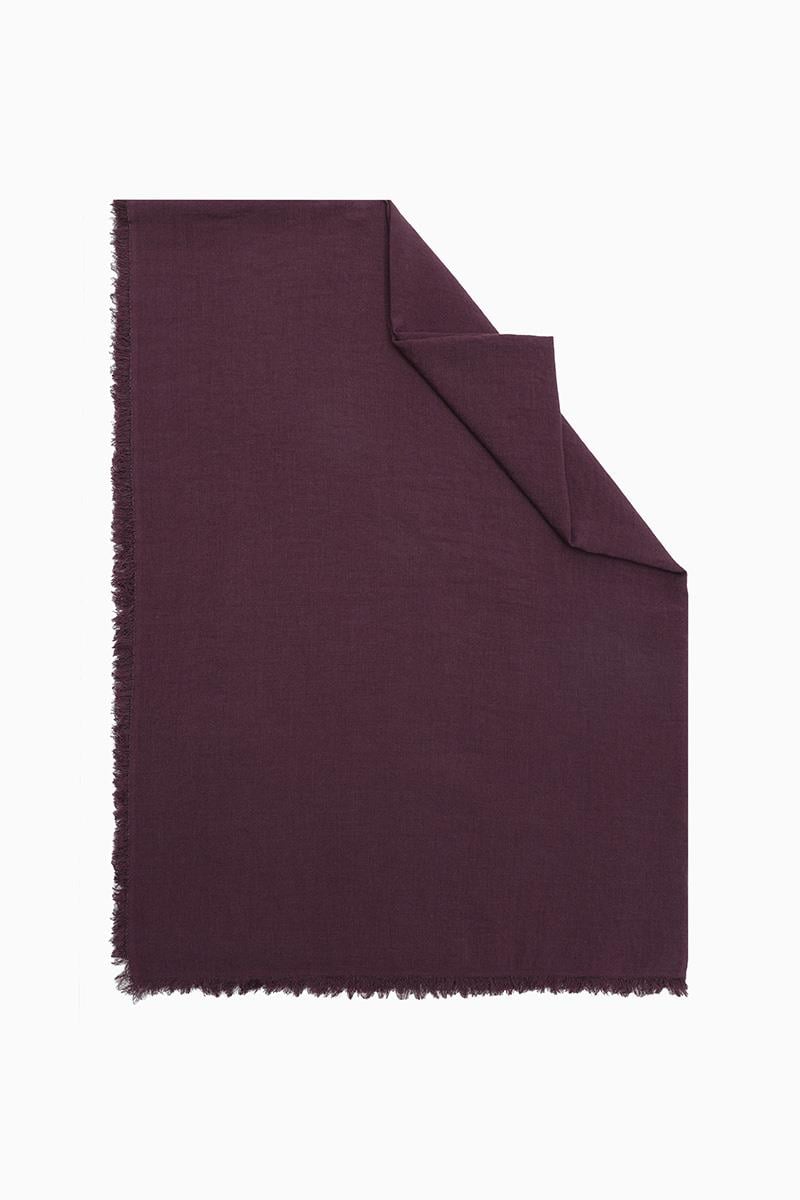Fivescarf Patlıcan Moru Maxi Cotton Şal