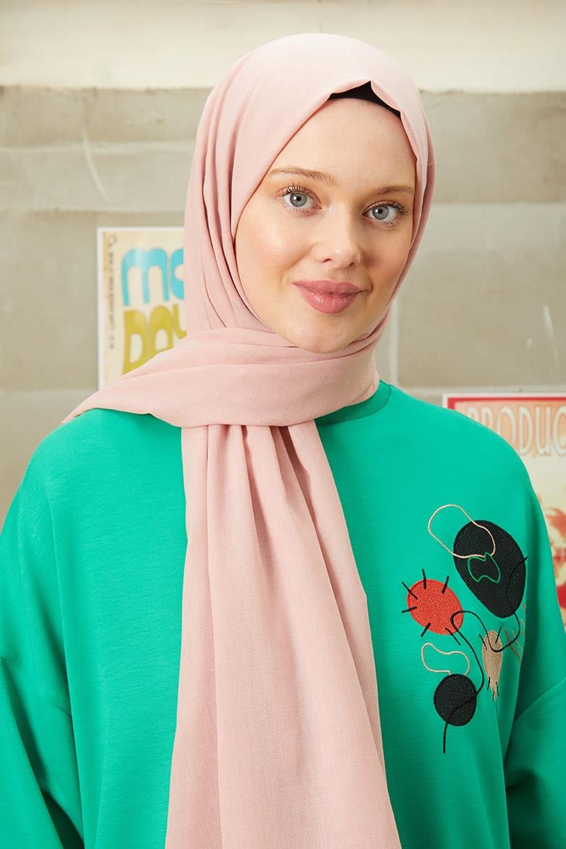 Fivescarf Pembe Harman Şal
