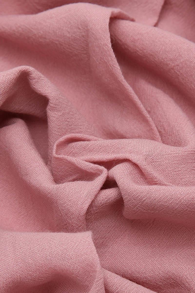 Fivescarf Pembe Naturel Pamuk Şal