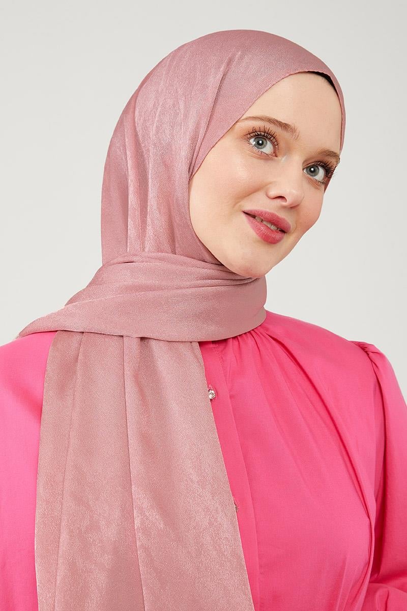 Fivescarf Pudra Jakarlı Elegance Şal