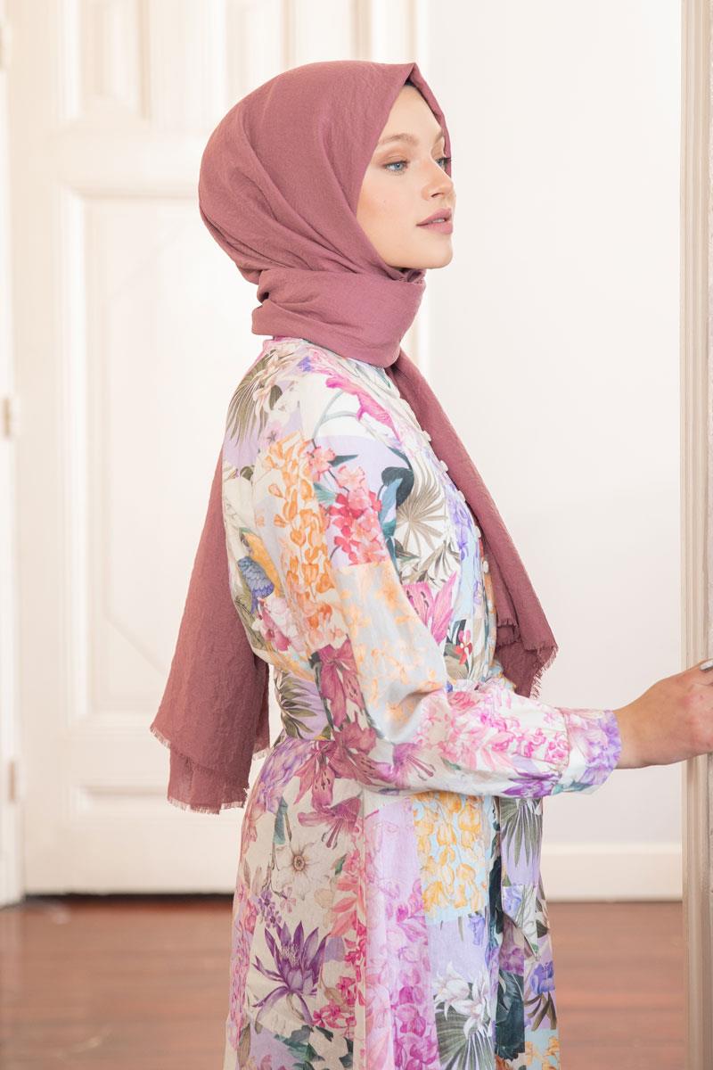 Fivescarf Pudra Maxi Peru Şal