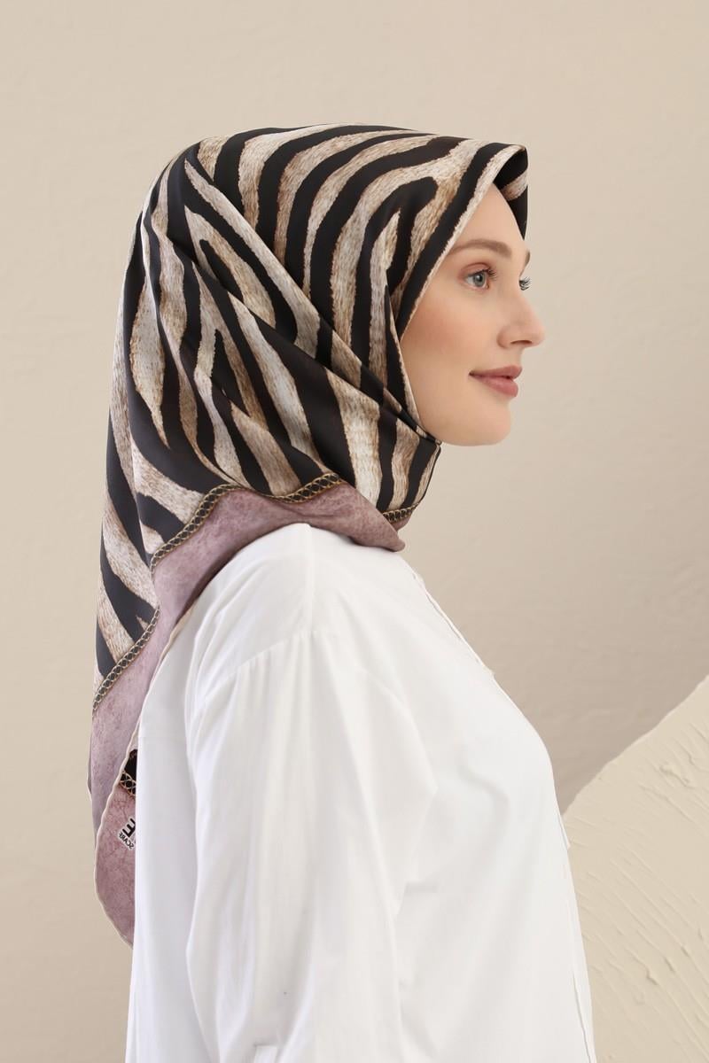 Fivescarf Pudra Twill Digital Eşarp