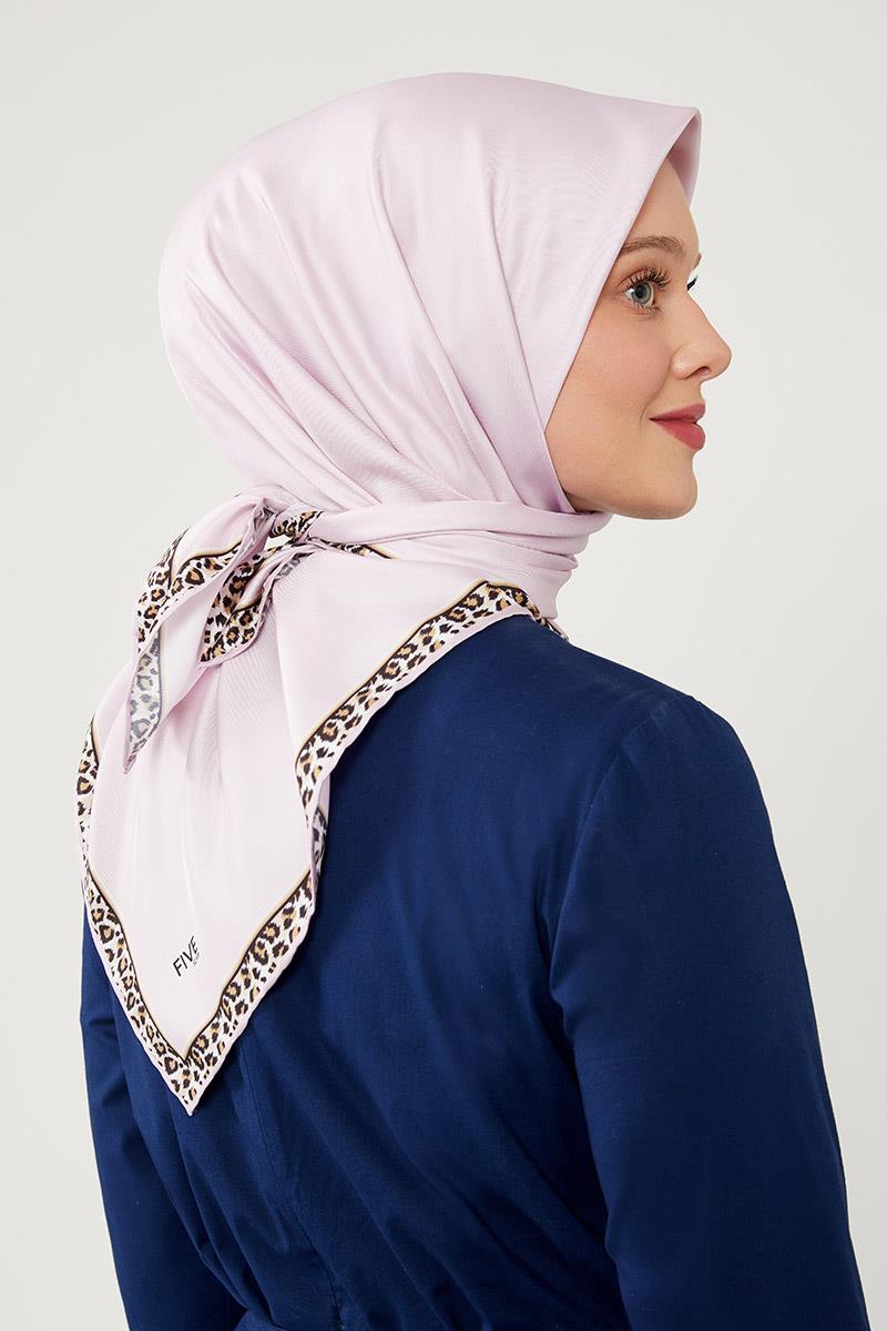 Fivescarf Pudra Twill Digital Eşarp