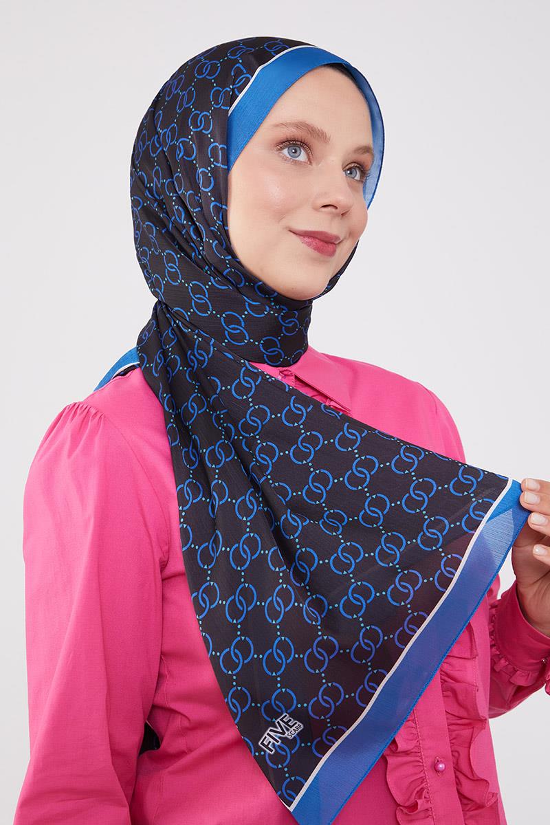 Fivescarf Saks Halka Desen Brand Şal