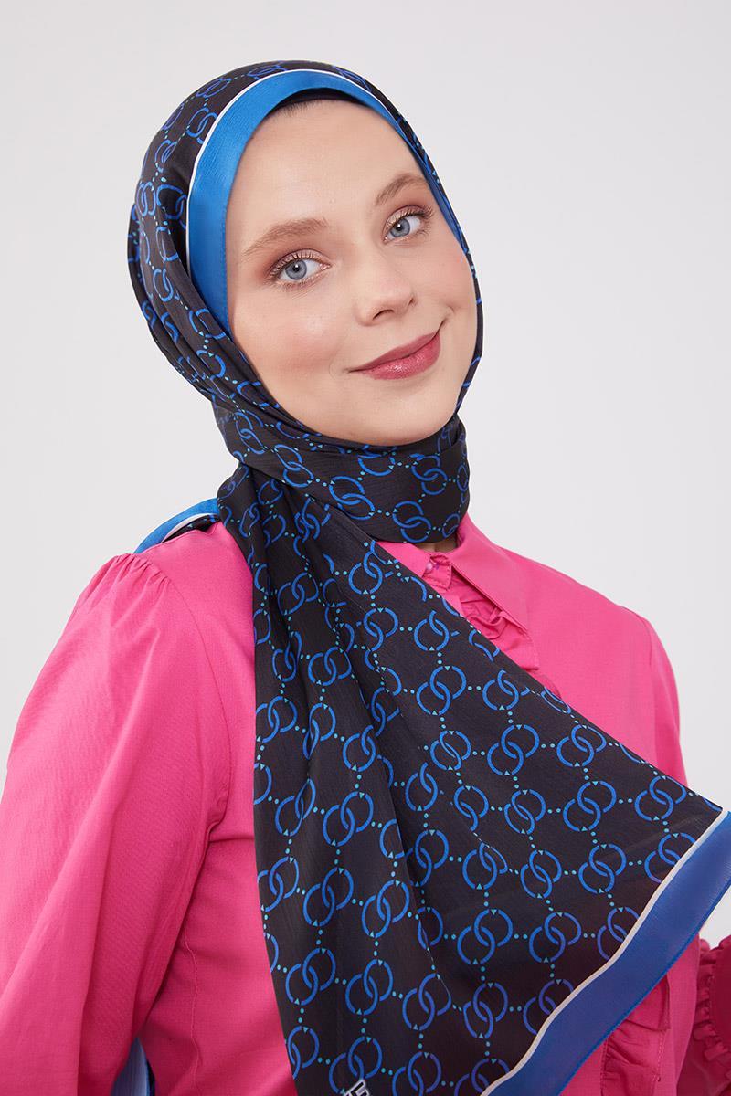 Fivescarf Saks Halka Desen Brand Şal