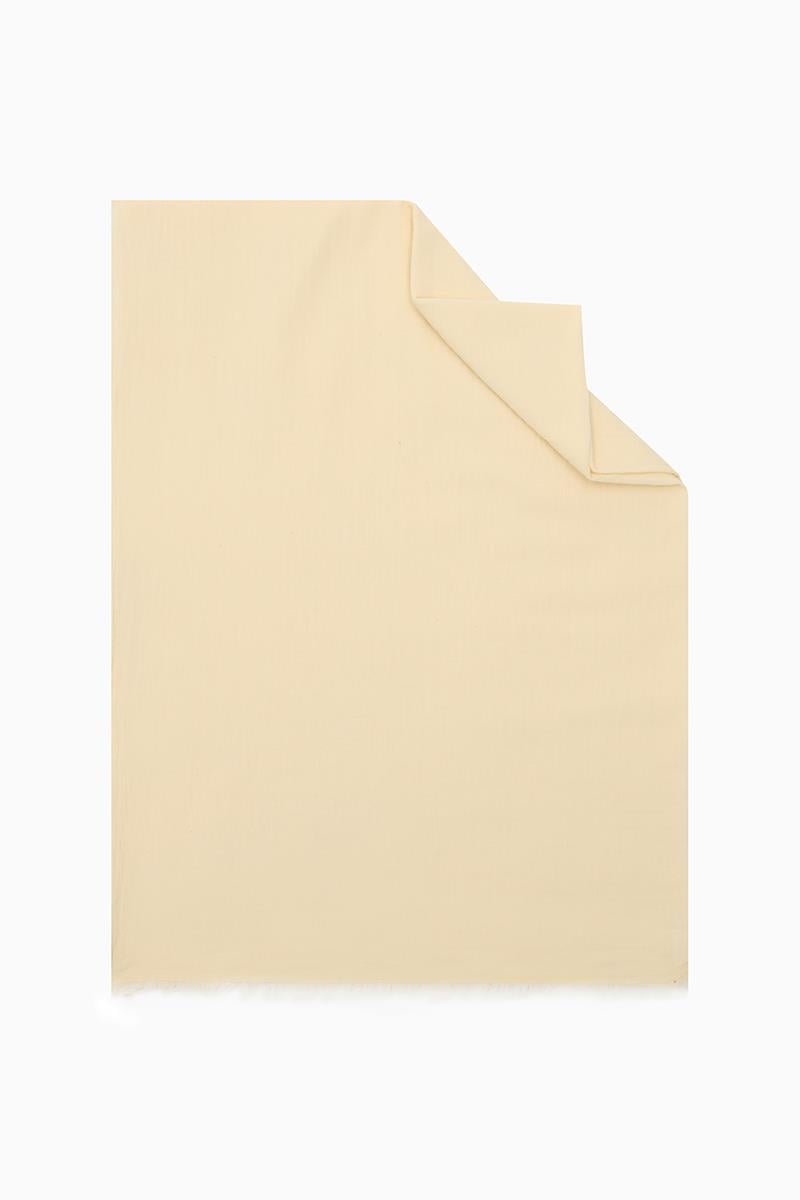 Fivescarf Sarı Naturel Pamuk Şal