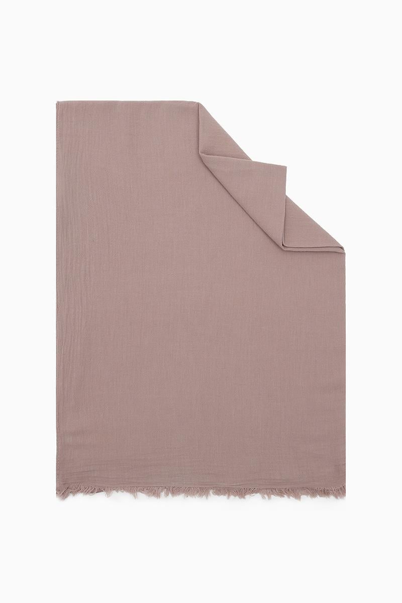 Fivescarf Şeftali Naturel Pamuk Şal