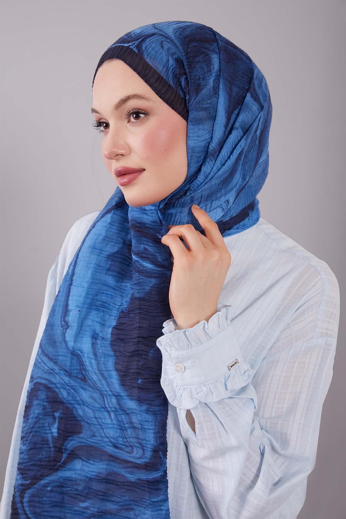 Fivescarf Siyah Aura Müslin Şal